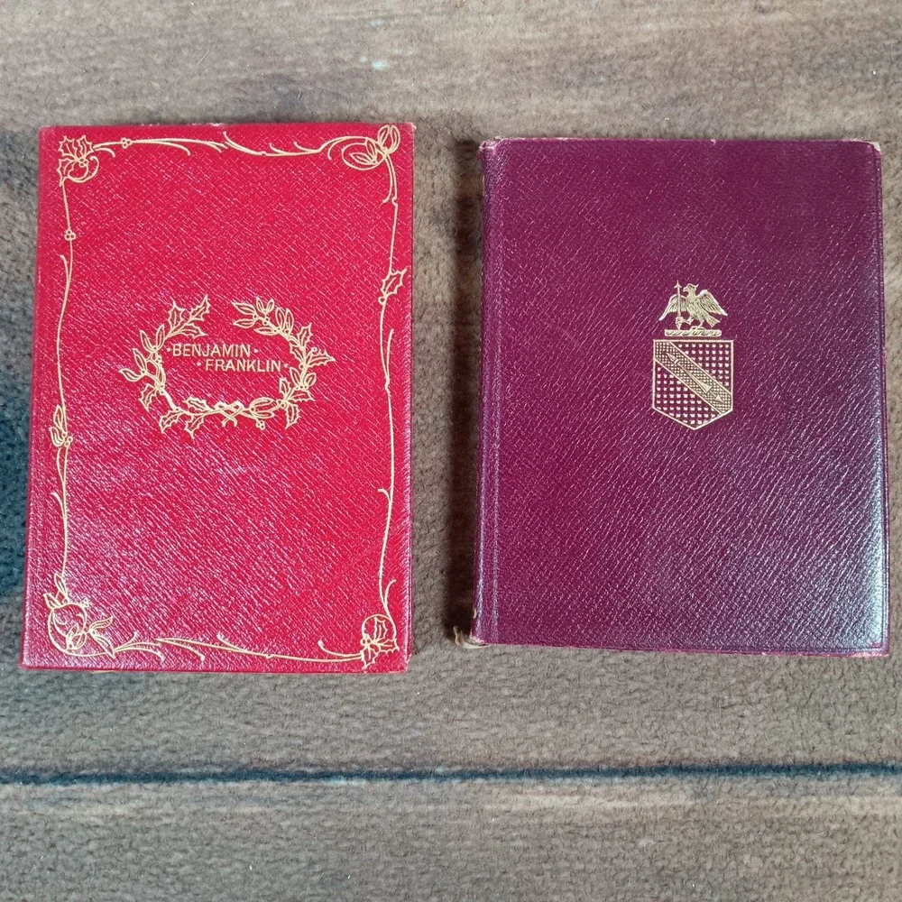 Miniature Classic Literature Books Lot of 6 Red Gold Gilded Editions